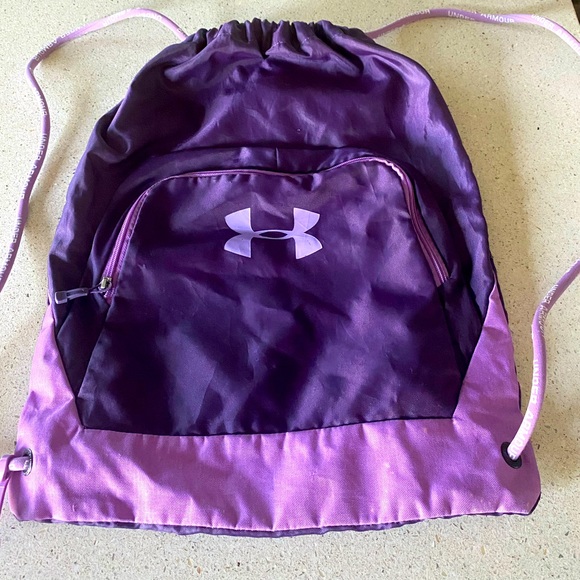 Under Armour Handbags - Women’s purple, under Armour, string backpack
